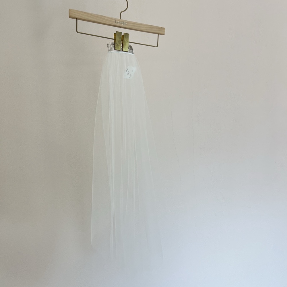 Elegant White Tulle Skirt